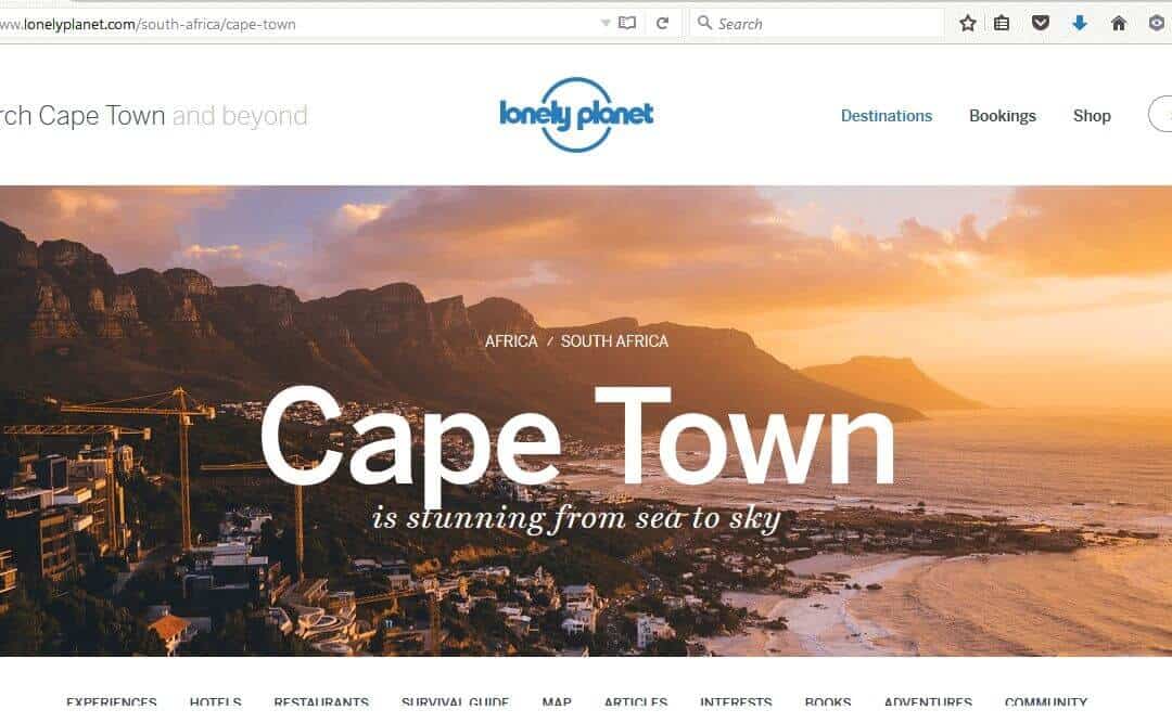 cape town lonely planet