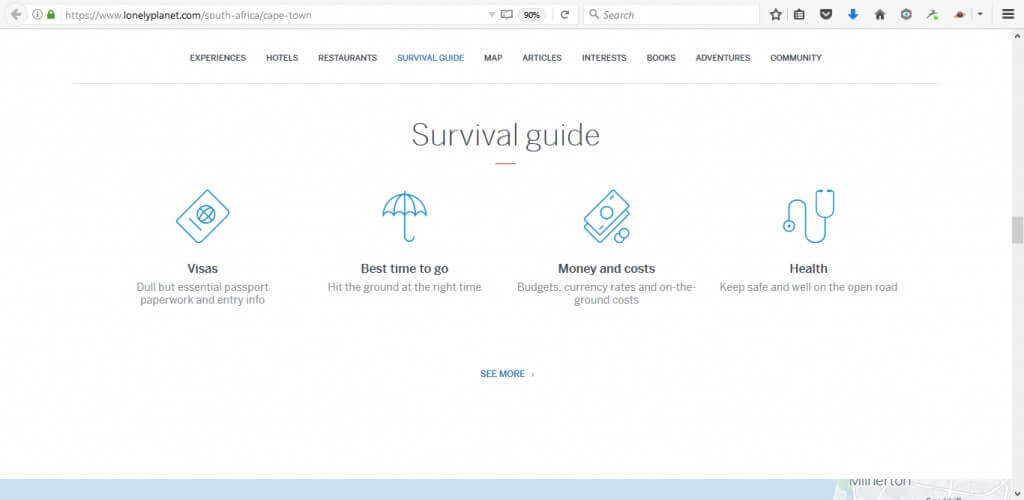 lonely planet survival guide