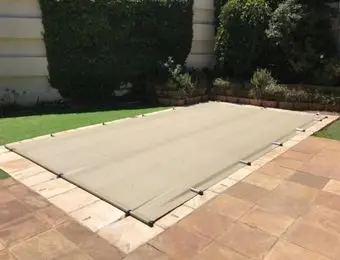 600gsm PVC material used in Aqua-Net solid safety pool cover - Aqua-Net
